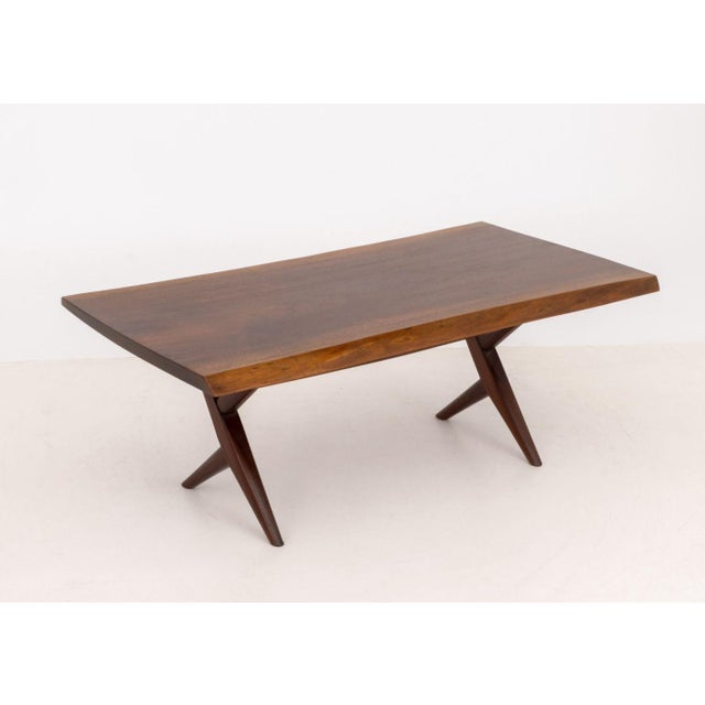 George Nakashima Walnut Slab Top Table, 1962 For Sale - Image 11 of 12