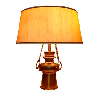 Stiffel Brass Hanging Swag Lamp For Sale