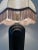 Art Deco Vintage Art Deco Nouveau Black Table Lamp With Fringe Shade For Sale - Image 3 of 8