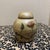 This stunning vintage brass ginger jar features a classic hand-painted cloisonné enamel design. The piece showcases an...
