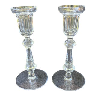 Waterford Crystal Candlesticks "Kenmare" a Pair For Sale