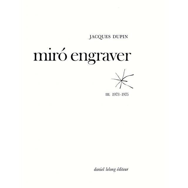 Abstract Joan Miró "Graveur" 1991 Woodcut Engraving For Sale - Image 3 of 6