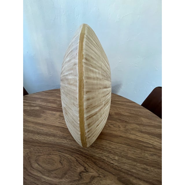 Postmodern, Coastal Style White and Taupe Organic Floor Vase For Sale In Cincinnati - Image 6 of 11
