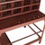 A red painted metal industrial post office mail sorting desk from France, circa 1920. Fantastic working rolling top...