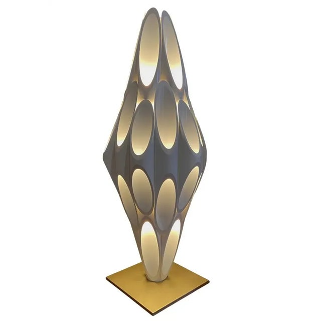 21st Century Design Line Space Age Modern Tubular Table Lamp For Sale - Image 4 of 6