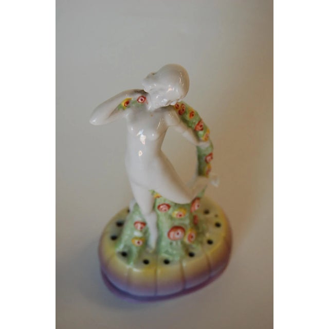 1930s Art Deco Porcelain Female Figurine Made in Germany Numbered For Sale - Image 5 of 10