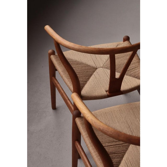 Wood Wishbone Chairs by Hans J. Wegner for Carl Hansen & Sons, 1960s, Set of 6 For Sale - Image 7 of 18