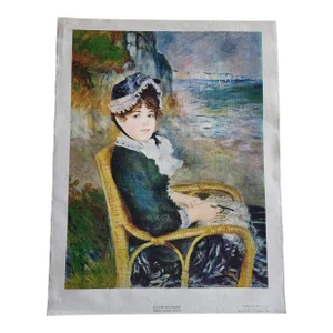 By the Seashore Reproduction Print of 1833 Renoir Painting Metropolitan Museum of Art 1999