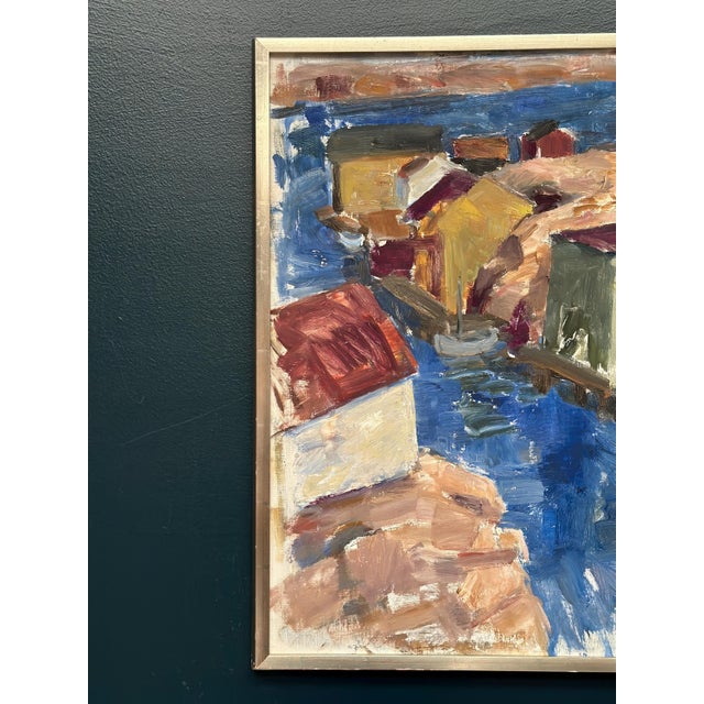 Mid-Century Modern Tryggve Örn, Vivid Landscape, 1975, Oil Painting on Canvas, Framed For Sale - Image 3 of 17