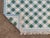 Casa Cosima Handmade Cotton Vegetable Dyed Checked Gingham Rug in Sky Blue With Cream and Forest Green - 12x15 For Sale - Image 4 of 10