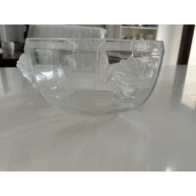 Versace Versace Rosenthal Medusa Clear Bowl For Sale - Image 4 of 6