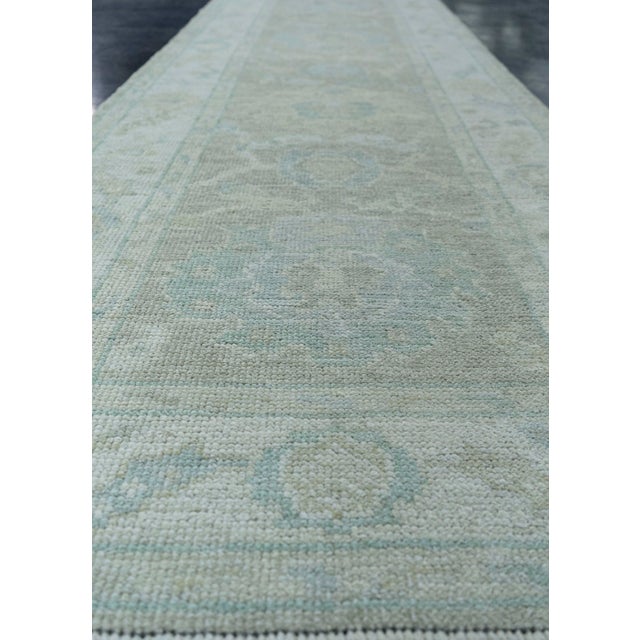 Turkish Oushak Rug 2'6" x 10'2" #19482 For Sale - Image 4 of 8