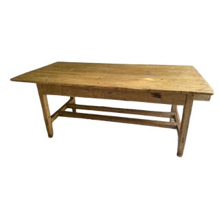 19th Century Irish Provincial Farmhouse Table For Sale