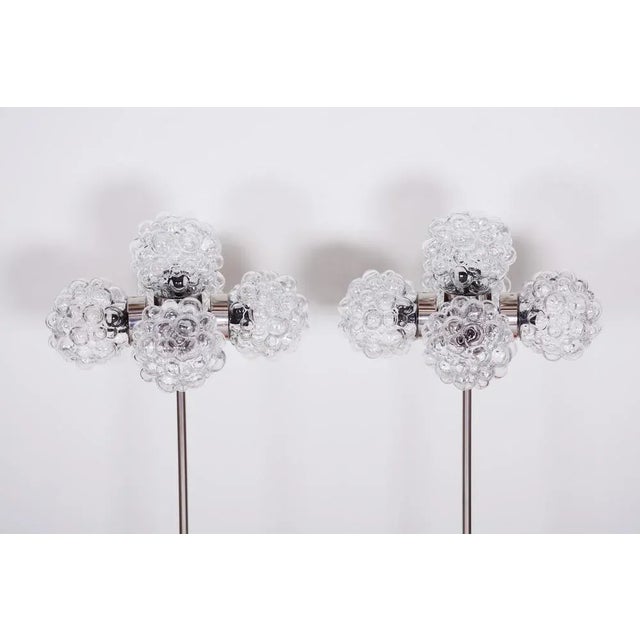 Metal Mid-Century Czech Floor Lamps by Kamenický Šenov, 1960s, Set of 2 For Sale - Image 7 of 9