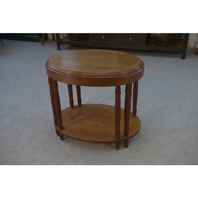 Art Deco Oval Table in Oak, 1930s For Sale - Image 14 of 14