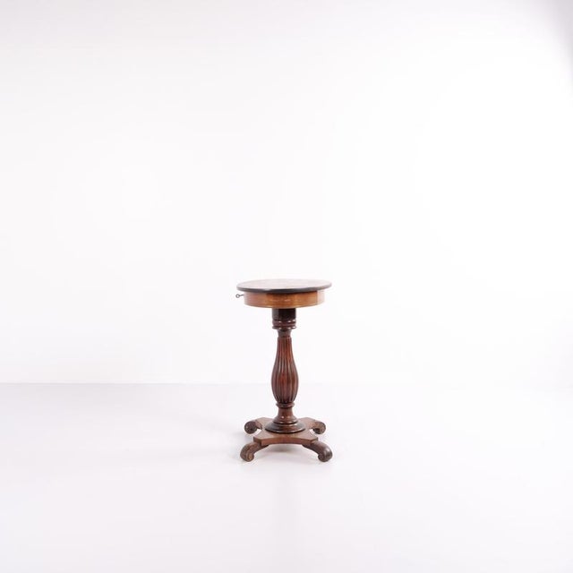 Side table or jewellery table from around 1890, made in mahogany and hand-polished for a deep, warm finish. A classic...