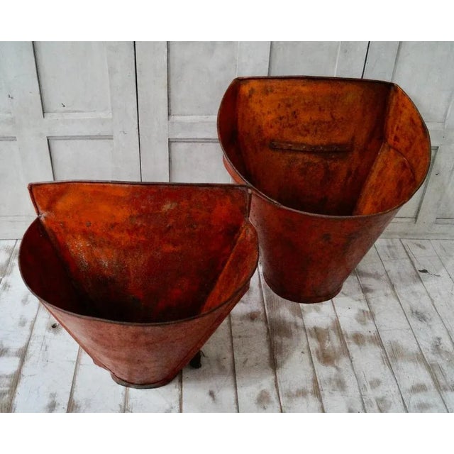 Red Antique French Painted Grape Hod For Sale - Image 8 of 10