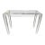 Vintage 1970s Mid-Century Modern Lucite Console Sofa Table For Sale