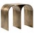 Black Gold Arch Stool with Brass Finish by Pietro Franceschini For Sale - Image 8 of 8