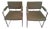 Mid 20th Century Two Milo Baughman for Thayer Coggin 1188 "Thin Line" Chrome & Beige Armchair For Sale