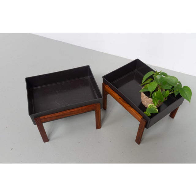 Mid-Century Danish Santos Rosewood Planters, 1960s, Set of 2 For Sale - Image 11 of 18