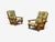 Mid-Century Modern Collden, Brutalist Lounge Chairs, Pine, Fabric, Sweden, 1970s For Sale - Image 3 of 14