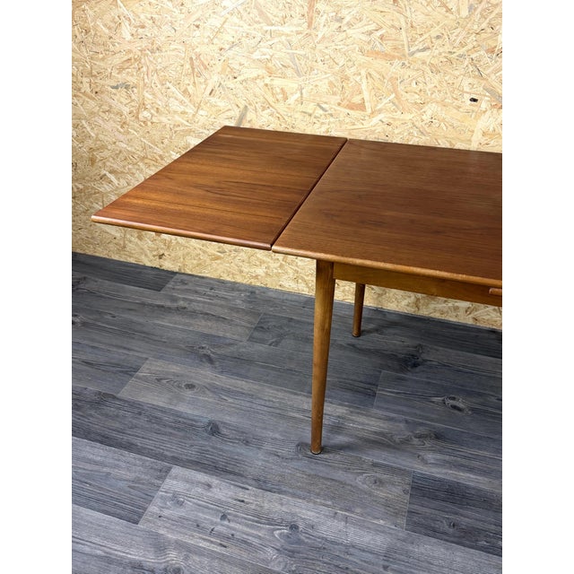 Vintage Danish Teak Dining Table, 1960s For Sale - Image 12 of 18