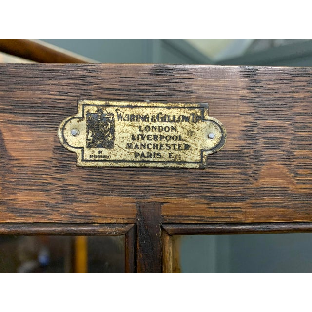 Burr Walnut Bookcase from Waring & Gillow, 1910 For Sale - Image 15 of 18