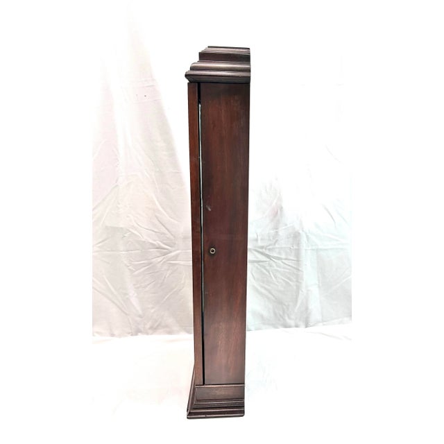Antique Oak Tabletop Curio Cabinet With Glass Shelves For Sale In Louisville - Image 6 of 12