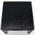 Black lacquer cloth wrapped square Mid-Century Modern side end coffee table in style of Karl Springer.