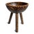 Tribal Rustic Vintage Wood Bowl on Three Legs For Sale - Image 3 of 7