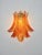 Vintage Murano Six-Tier Felci Wall Sconces in Amber Glasses, 1990s, Set of 2 For Sale - Image 12 of 18