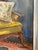 Wood Vintage Wing Chair Interior Still Life Oil Painting, "The Cozy Nook" For Sale - Image 7 of 11