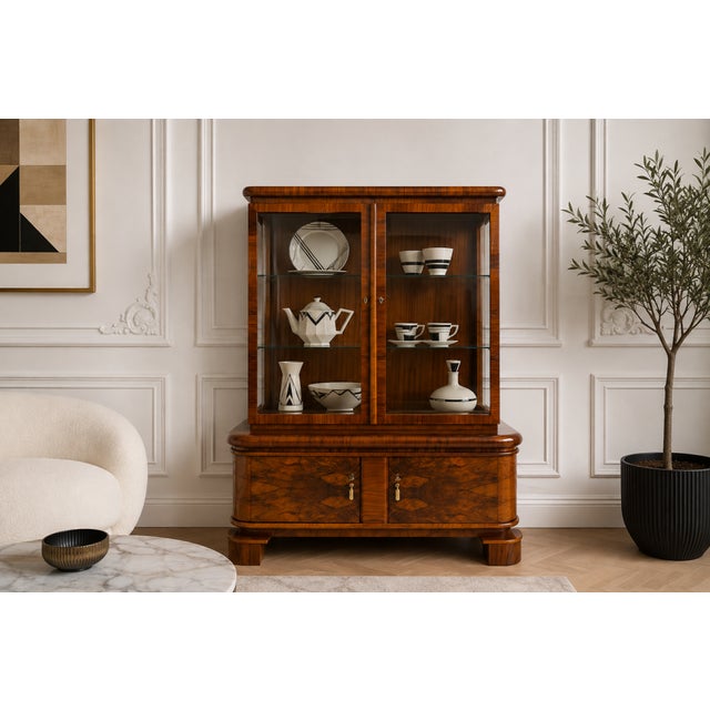 Vintage Art Deco Display Cabinet, Poland, 1930 For Sale - Image 12 of 12
