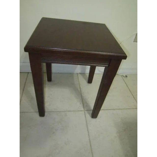 1970s Vintage Nesting Tables Dark Color by Bombay Set of Two For Sale In Naples, FL - Image 6 of 9