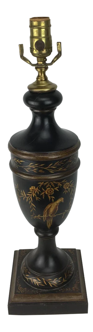 European Painted Urn Lamp