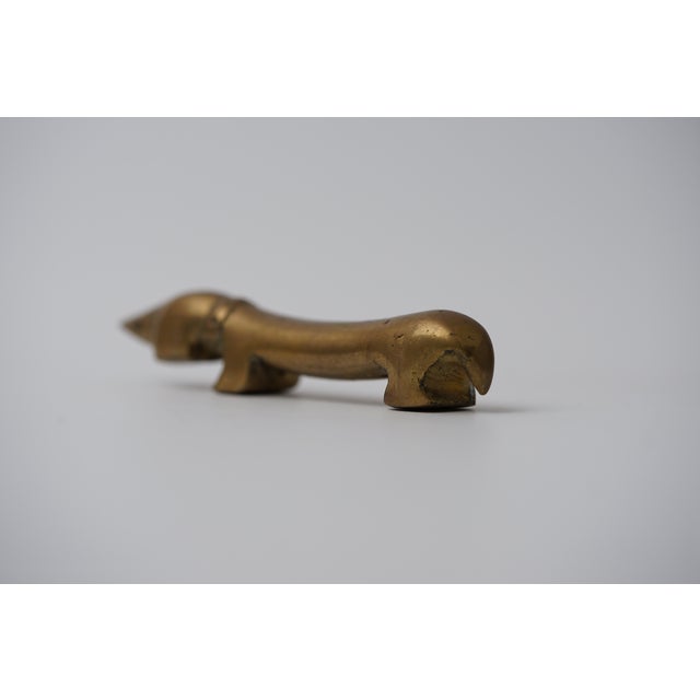 Metal Vintage Brass Dachshund Bottle Opener by Walter Bosse for Herta Baller, 1950s For Sale - Image 7 of 12