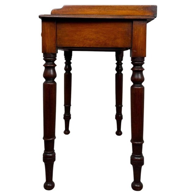 Antique 19th Century Victorian Mahogany Writing Table For Sale - Image 10 of 12