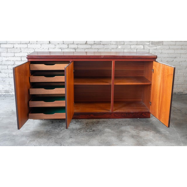 1970s Danish Modern Rasmus Rosewood Credenza For Sale In Boston - Image 6 of 16