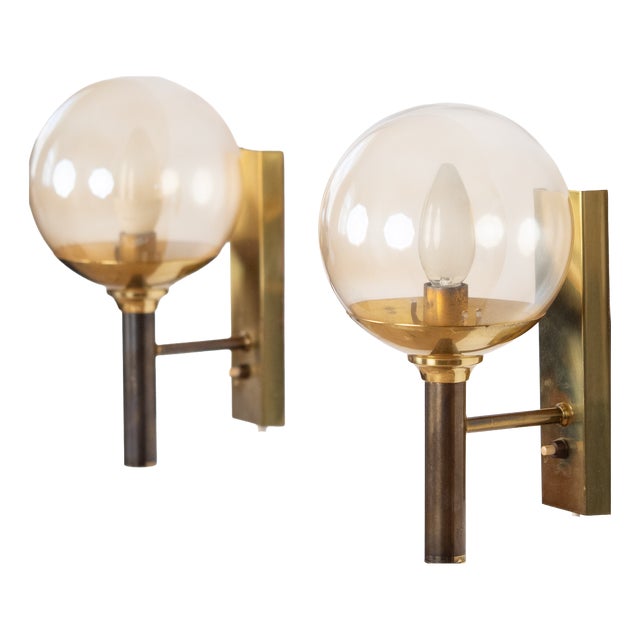Danish Wall Lamps by Svend Mejlstrom, 1960s, Set of 2 For Sale