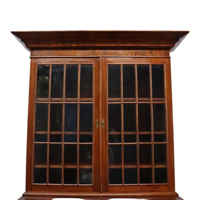 Mid 19th Century Antique Quervelle American Empire Flame Mahogany Secretary Desk C1840 For Sale - Image 5 of 17