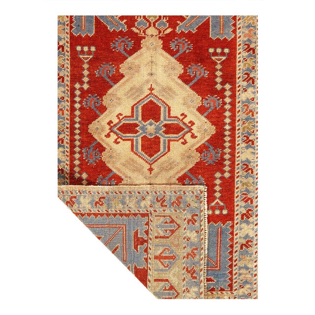 Traditional Pasargad DC Antique Turkish Oushak Rug For Sale - Image 3 of 3