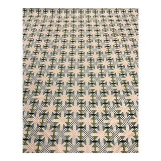 Nobilis - Bistro 10827.70 Blue and Green Geometric Designer Fabric - 3.5 Yards For Sale