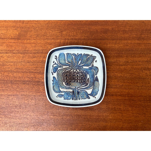 Mid-Century Danish Porcelain Baca Blue Line Bowl by Nils Thorsson and Kari Christensen for Royal Copenhagen, 1960s, in...