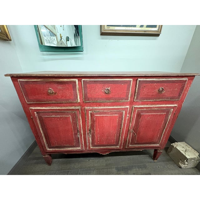 18th Century Italian Louis XVI Painted Chest For Sale - Image 13 of 18