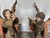 Late 20th Century Large Late 20th Century Continental Hand Carved Wood Angels - a Pair For Sale - Image 5 of 11