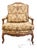 High End Louis XV French Provincial Accent Bergere Arm Chair For Sale