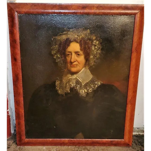 PRESENTING a LOVELY Early 19C Portrait of an Elderly Lady In the Style of Jacob Eichholtz. Nice sized portrait of an...
