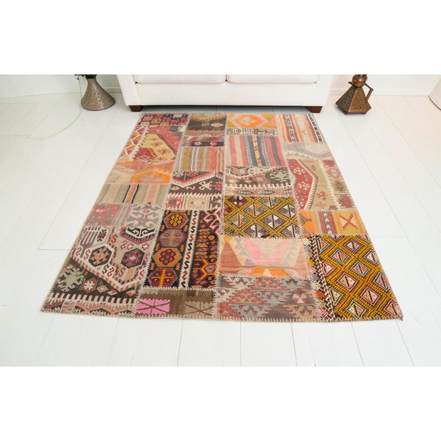 Oushak Vintage Anatolian Rug For Sale - Image 10 of 11