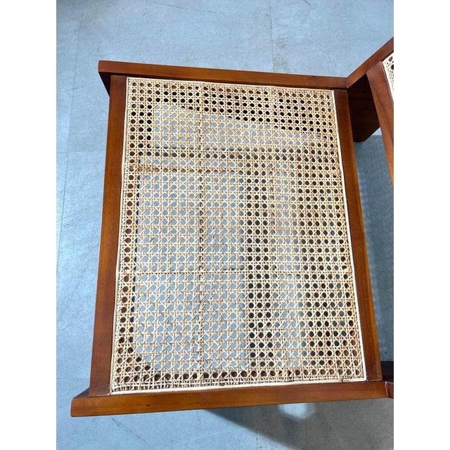 Kangaroo Lounge Chair in Teak & Rattan For Sale - Image 5 of 8